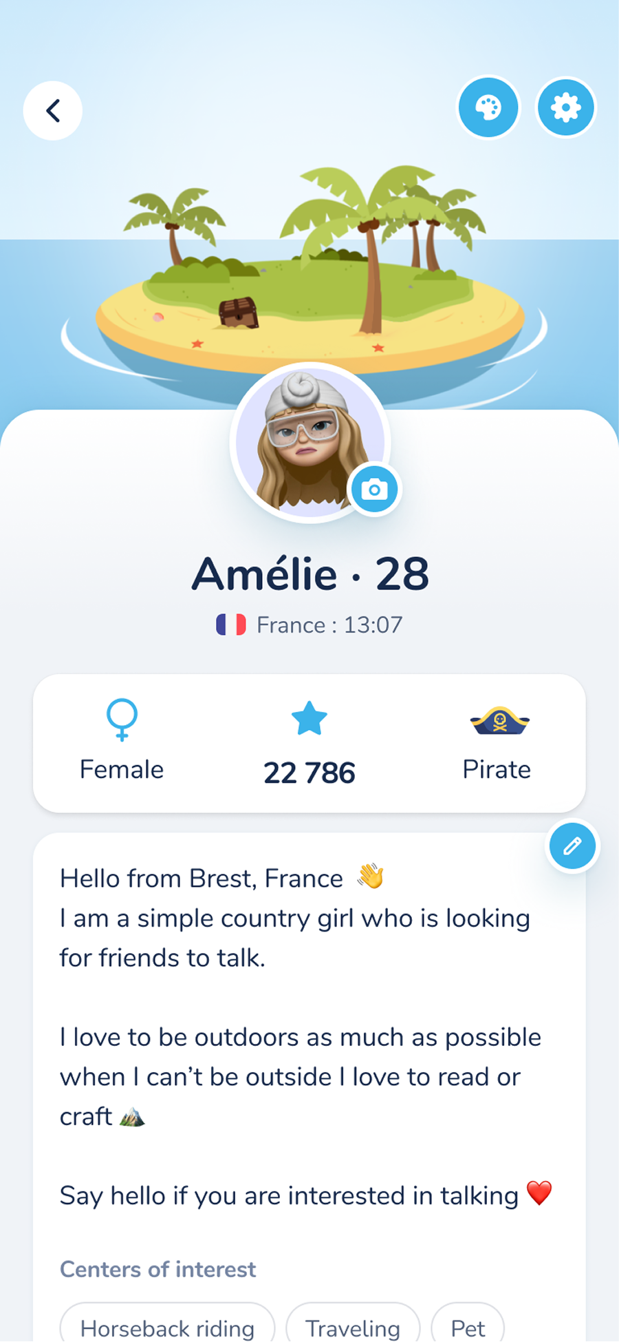 Écran d’application